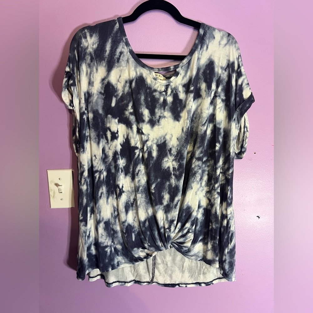 Tie-Dye Short Sleeve Women's Top
